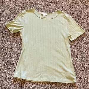 Vintage America Light Green Short Sleeve Top